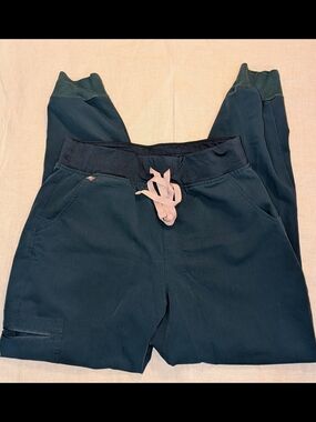 Figs Zamora Caribbean Blue Jogger Scrub Pants